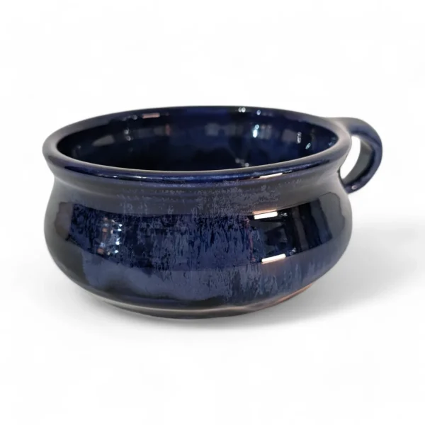 Muskoka Bay Pottery Large Soup Bowl Cobalt Blue